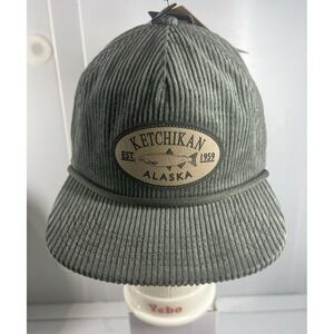 "KETCHIKAN ALASKA" Locale Outdoor Corduroy Rope Hat Snapback Snap Back